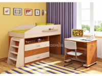 Кровать «Легенда 12.1» с ящиками и столом