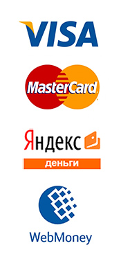 Онлайн оплата Visa, MasterCard